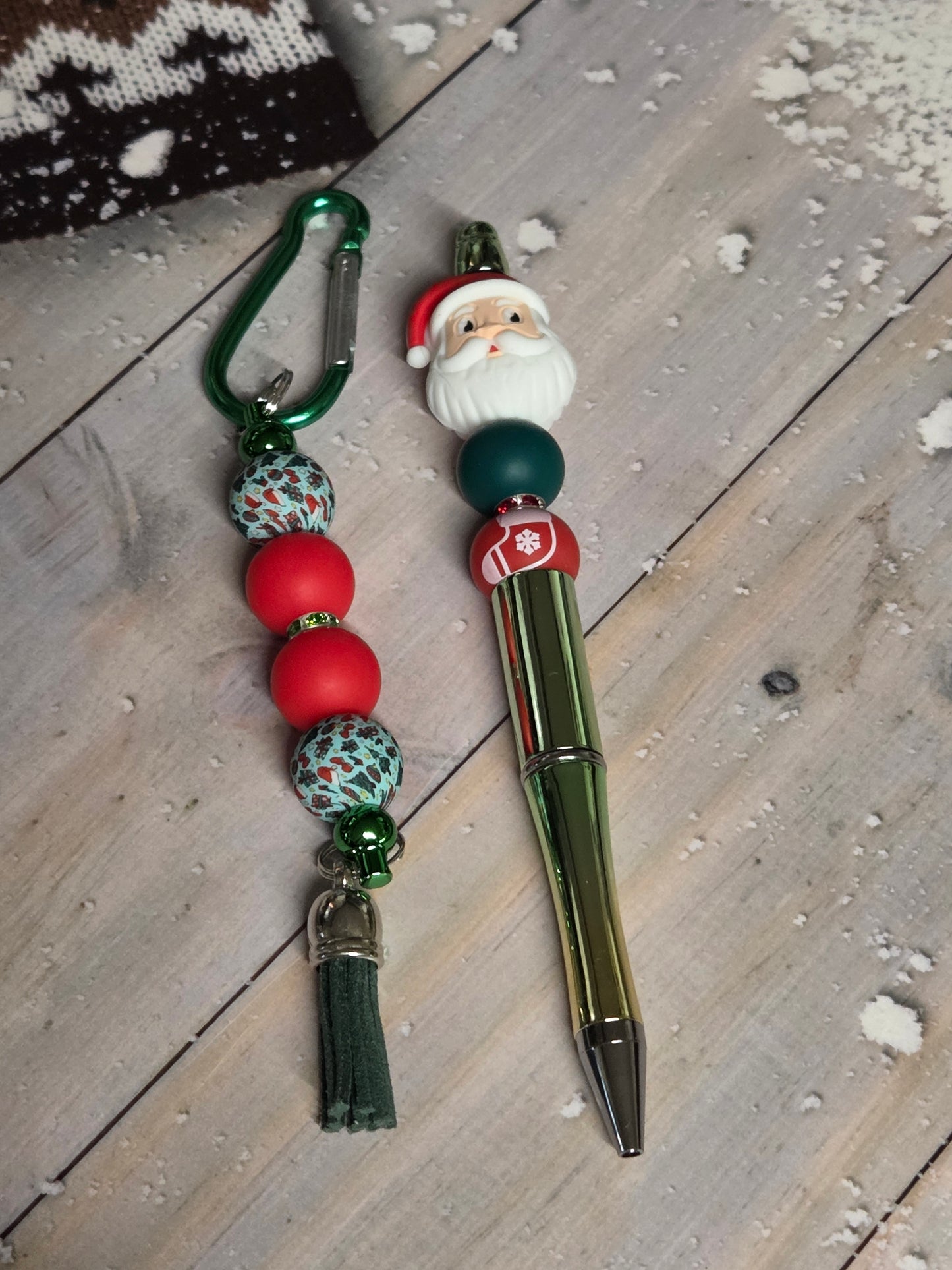 Handmade Pen and Keyring Set